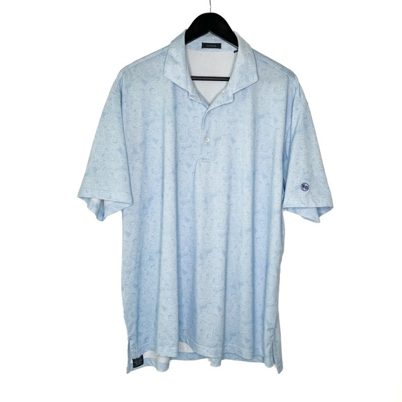 Turtleson Other - Turtleson Polo Shirt Paisley Print Short Sleeve
